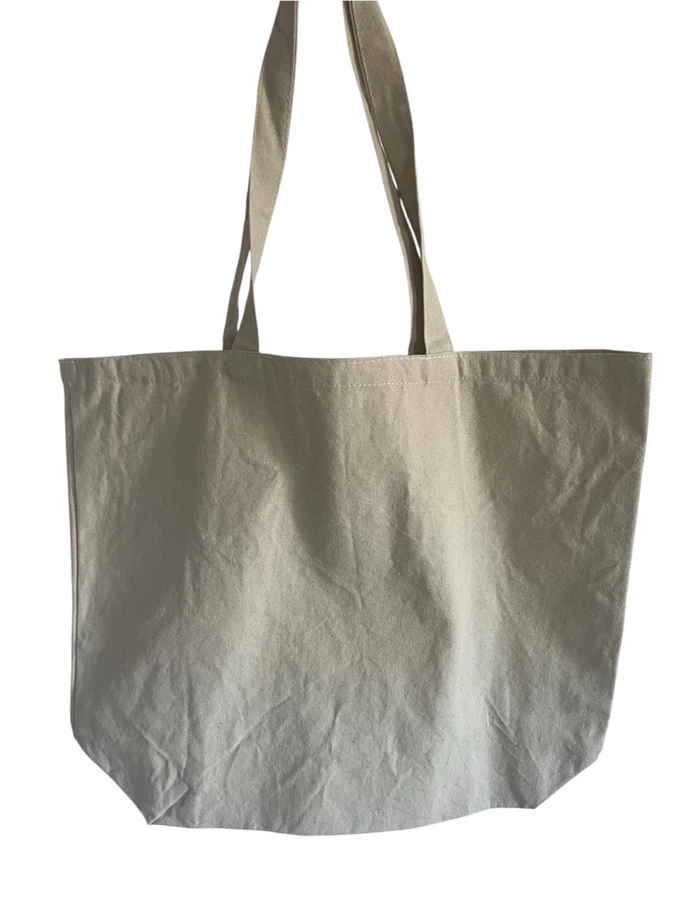 Zadig & Voltaire Natural Canvas Tote with Pink Heart Graphic GWP